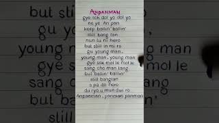 BTS 💜  ANPANMAN Lyrics REQUESTED lyrics bts kpop shorts shortsfeed youtubeshorts [upl. by Alcock]