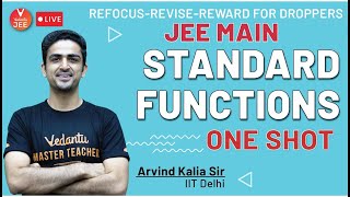 Standard Functions  One Shot  RefocusReviseReward  Arvind Kalia Sir  Vedantu [upl. by Repard]