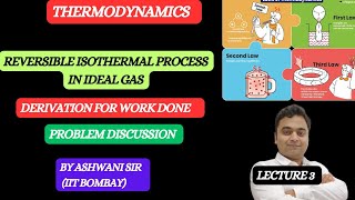 WORK DONE IN REVERSIBLE ISOTHERMAL EXPANSION OF IDEAL GAS  THERMODYNAMICS CLASS 11 CHEMISTRY [upl. by Lezah]