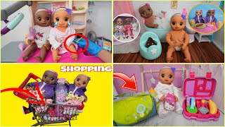 Baby Alive Baby doll twins Morning Routine compilation [upl. by Odraboel]