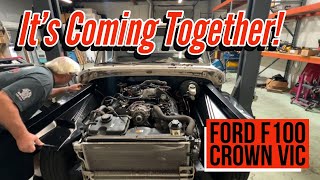 My F100 Crown Vic Swap is Coming Along Nicely [upl. by Syck395]