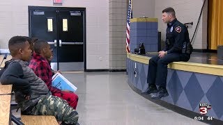 Mentoring program allows students to meet with school resource officer [upl. by Lune]