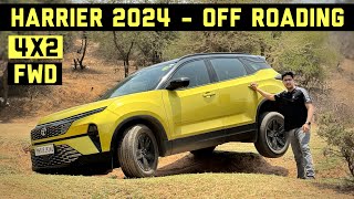 Tata Harrier 2024 Off Roading Test FWD की Power 👌  Better Than Fortuner 4x2 [upl. by Rdnaskela]