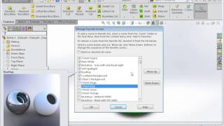 RealView and Scene Display in SolidWorks [upl. by Cantlon]