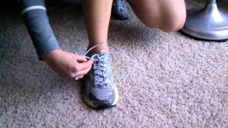 Hannahs OneHanded Shoe Tying [upl. by Reba]