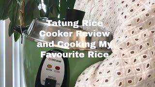 Tatung Rice Cooker Steamer Review and Cooking My Favourite Rice Part 2 [upl. by Justinian]