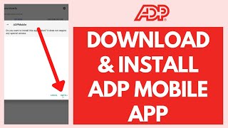 How to Download and Install ADP Mobile App 2022 [upl. by Salohcin]