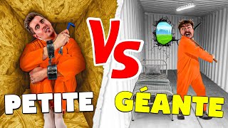 Petite VS GRANDE Prison INCASSABLE  EVASION CHALLENGE 3 [upl. by Nessej]