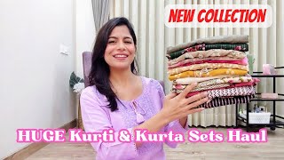 Huge Kurti amp Kurta Sets Haul l February 2024 New Collection l Dream Simple [upl. by Oirasor]