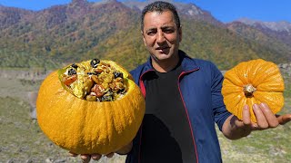 BEST RECIPE PILAF COOKED IN PUMPKIN  HOW TO COOK THE PERFECT PILAF [upl. by Irret]