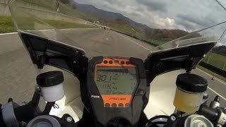 TOP Speed  301 kmh Mugello with KTM RC 8 R [upl. by Denman]