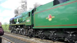 34059 Sir Archibald Sinclair Departing Sheffield Park  Bluebell Railway [upl. by Jess319]