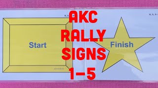 AKC Rally Novice Signs 15 Explained and Demoed [upl. by Los252]