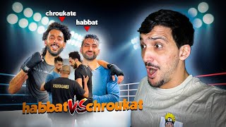 CHROUKAT vs HABBAT REACTION BOXING MATCH [upl. by Hsak]