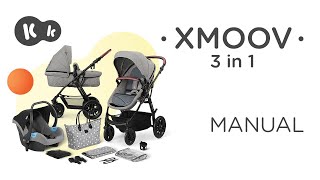 Kinderkraft XMOOV 3in1 pushchair up to 22 kg How to video  Tutorial [upl. by Eihcir]