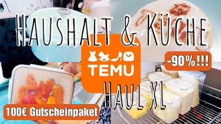 TEMU HAUL XL  Haushalt amp Küche  100€ Gutscheinpaket für Neu und Altkunden [upl. by Izmar289]