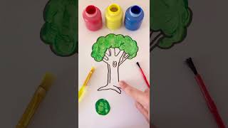 Paint and Learn Colors kids kidslearning painting kidsactivity educationalplay sensoryplay [upl. by Lilli]