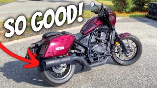 FIRST LOOK At The New Honda Rebel 1100T Vance amp Hines Exhaust [upl. by Vita]