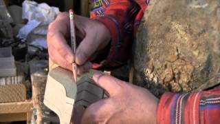 In The Shop  Carving a Decoy  Setting up the Head [upl. by Yeltihw]