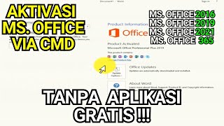 Aktivasi Microsoft Office Via CMD Tanpa Aplikasi [upl. by Eserahc397]