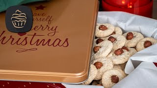 Super schnelle Weihnachtsplätzchen  Nussbusserl  Haselnuss Makronen  Einfaches Rezept [upl. by Bina]