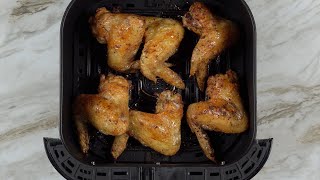 Air Fryer Whole Chicken Wings are so crunchy amp juicy when slathered buttery ranch [upl. by Ostler]