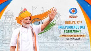 Indias 77th Independence Day Celebrations – PM’s address to the Nation  LIVE from the Red Fort [upl. by Ennahgiel]