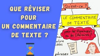 COMMENTAIRE DE TEXTE AU BAC FRANÇAIS 2024  Que réviser pour réussir [upl. by Esac915]