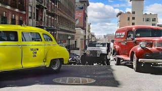 Rare unseen California 1940s in color 60fps Remastered wsound design added [upl. by Eelik]