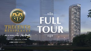 Trecento Residences by Gaurs  4BHK Lavish Artments  Luxury Residences  Walkthrough  Gr Noida [upl. by Diahann]