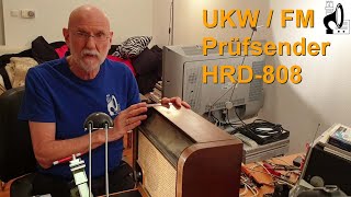 Der UKW  FM Prüfsender HRD808  Smartphone via Bluetooth zum historischen Radio [upl. by Longan]