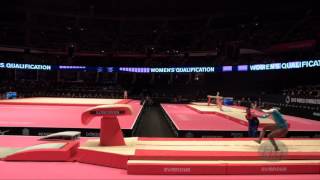 PENA ABREU Yamilet DOM  2015 Artistic Worlds  Qualifications Vault 2 [upl. by Dulcia116]