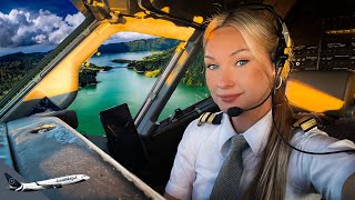 BOEING 737 Stunning LANDING AZORES PORTUGAL Airport RWY 30  Cockpit View  Life Of An Airline Pilot [upl. by Ahtnams869]