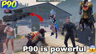 The power of P90 gun in Bgmi 🔥😱  Is P90 the most powerful🤔 [upl. by Enwahs217]