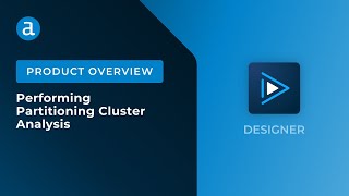 Performing Partitioning Cluster Analysis in Alteryx Designer Predictive Grouping [upl. by Kcirdehs]