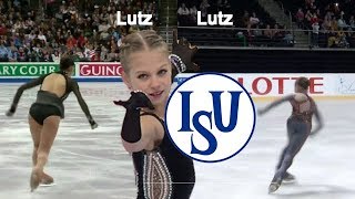 Alexandra Trusova Kaunas 2018  Lutz Angles  АлександраТрусова [upl. by Tavish]