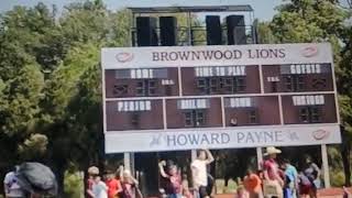 Brownwood Gordon Wood Stadium Scoreboard getting Old 2014 and new Time Clocks [upl. by Gray]