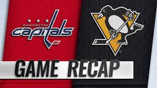 Letangs OT goal lifts Pens in wild affair with Caps [upl. by Algernon833]