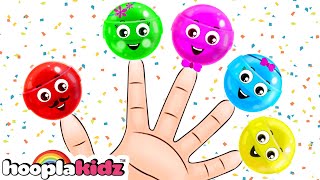 Finger Family Song With Lollipop  Fun Kids Songs By Hooplakidz [upl. by Aihsrop304]