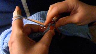 Working behind Crochet stitches into skipped Stitches [upl. by Surbeck]