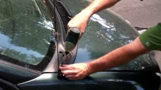 How to clean a clogged windshield drain [upl. by Attener971]