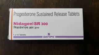 Nidagen SR 300 progesterone tablet review in hindi [upl. by Aretina657]