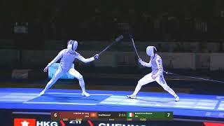 HKG vs ITA  Mens Fencing Team Foil Final  FIE Foil World Cup  Hong Kong China [upl. by Rotkiv]