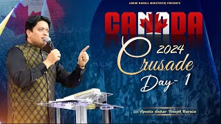 Great Revival in Canada Day1  CANADA CRUSADE 2024  AnkurNarulaMinistries [upl. by Odnolor]