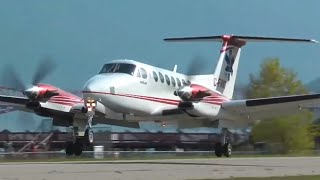 Beech Super King Air 350 B300 landing and takeoff [upl. by Gerson]