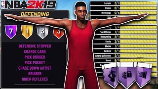 NBA 2K19 NEW BEST LOCKDOWN BUILD OVERPOWERED Best Defensive Build for MyPark [upl. by Sheffield]