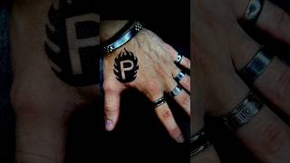 drawing tattoo inkdesigns tattooartist ink asmr inked art Draw the letter P beautifully [upl. by Conway]