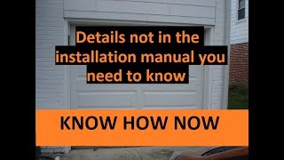 How to Install a Garage Door [upl. by Aiekan852]