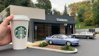 Build an ULTRAREALISTIC Starbucks Coffee Shop DIORAMA  Miniature Model Scenery [upl. by Amador146]