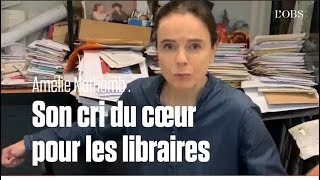 Amélie Nothomb soutient les librairies indépendantes sur quotlObsquot [upl. by Anahpets850]